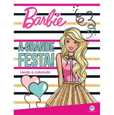 Colorindo a Barbie com unicórnio Desenho da Barbie para colorir