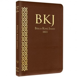 Bíblia King James Fiel 1611 - Ultra Fina - Marrom - PJV