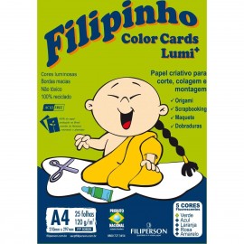 Creative Filipinho Color Cards Lumi 120gr 25 Fls