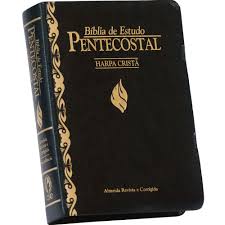 Bíblia de Estudo Pentecostal Pequena com Harpa Crista Preta