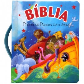 Bíblia Passos com Jesus Para Meninos (Azul)