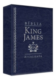 Biblia King James Atualizada Capa Luxo Azul Abba Editora
