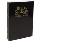 Bíblia RC Media - L Maior - Harpa Crista - Brochura - Preta