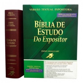 Biblia de Estudo do Expositor Luxo - Vinho