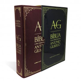 Bíblia com Comentários de Antonio Gilberto - Vinho
